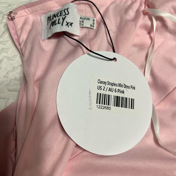 👑PRINCESS POLLY PINK ruffle dress - size 2 - NWT 👑 - Picture 6 of 6